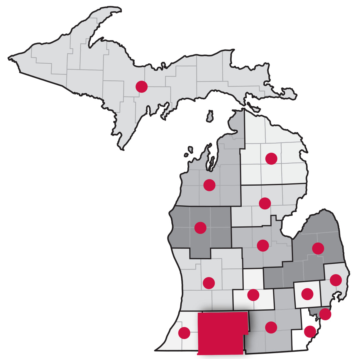 Michigan Map region K